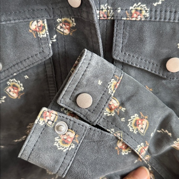 All Saints Women’s Fraise Suede crop jacket cropped - Picture 3 of 8